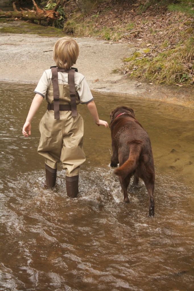 A boy and his dog